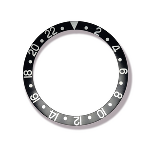 BEZEL INSERT FOR ROLEX GMT MASTER 16700 BLACK/ SILVER 315-16700-1 GENERIC