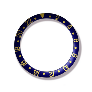 BEZEL INSERT FOR ROLEX GMT MASTER 16700 BLUE/GOLD 315-16700-2 GENERIC