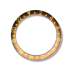 BEZEL INSERT FOR ROLEX GMT MASTER 315-16753-3 BROWN/GOLD GENERIC