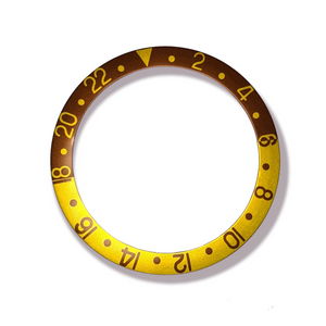 BEZEL INSERT FOR ROLEX GMT MASTER 315-16753-5 BROWN/GOLD GENERIC