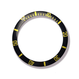 BEZEL INSERT FOR ROLEX SUBMARINER 16808, 16618 BLACK/GOLD 315-16808-81 GENERIC