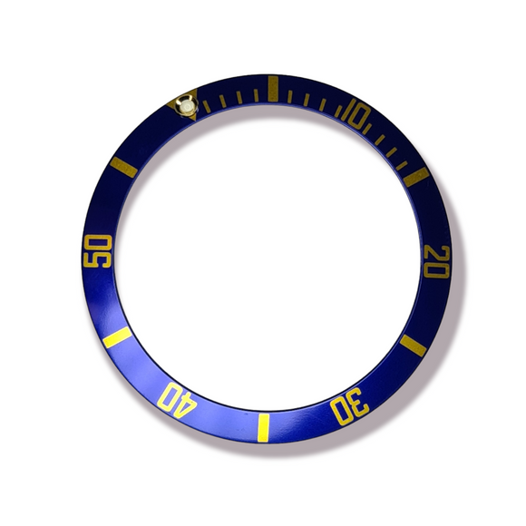 BEZEL INSERT FOR ROLEX SUBMARINER 16808, 16618 BLUE/GOLD 315-16808-82 GENERIC