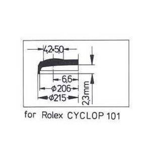 CYCLOPS ACRYLIC CRYSTAL FOR ROLEX 25-101 Sternkreuz