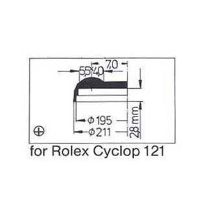 CYCLOPS ACRYLIC CRYSTAL FOR ROLEX 25-121 Sternkreuz