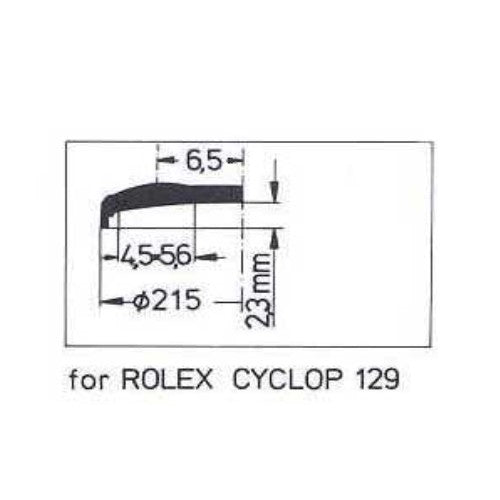 CYCLOPS ACRYLIC CRYSTAL FOR ROLEX 25-129 Sternkreuz