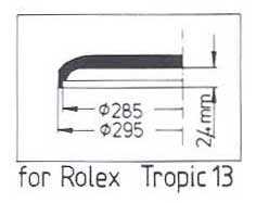 TROPIC ACRYLIC CRYSTAL FOR ROLEX 25-13 Sternkreuz