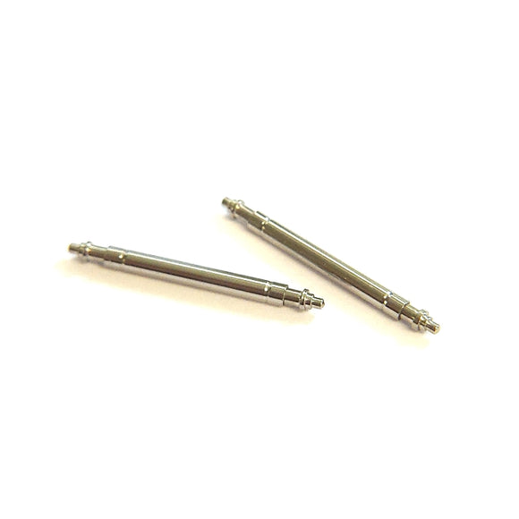 Swiss Made Spring Bars (Pack of 2), Length 19mm ⌀1.8mm, Rolex #23-40190 (Generic)