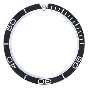 SWISS MADE BEZEL INSERT FOR OMEGA PLANET OCEAN 082SU1772 (BLACK) Ø40.85MM