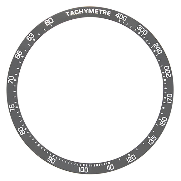 GREY BEZEL INSERT FOR TAG HEUER CARRERA 40.75MM TACHYMETRE GENERIC